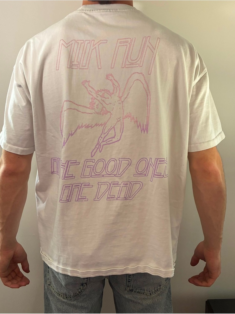 Milk Run Graphic T-Shirt – "All The Good Ones Are Dead" – Size M